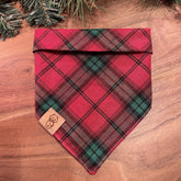 Bandana - XMAS Plaid - 4 DOTS